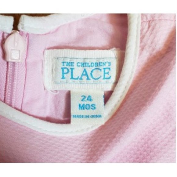 The Children's Place 24M Pink Dress Bow Accent Paired with Pink Pullup - Picture 5 of 13